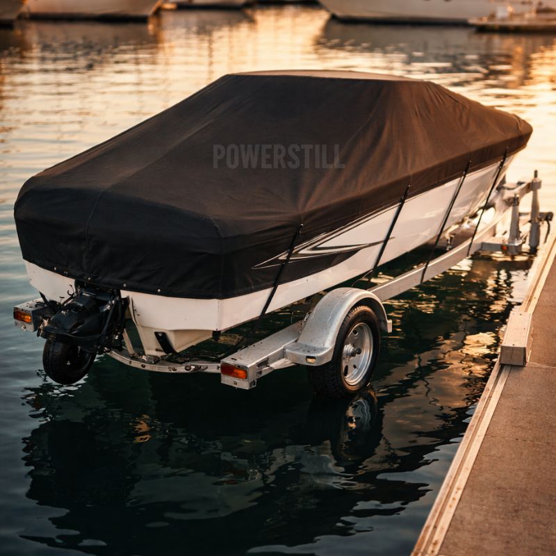 Capa para Barco e Lancha Impermeável Proteção UV Ajuste Seguro até 6,7m