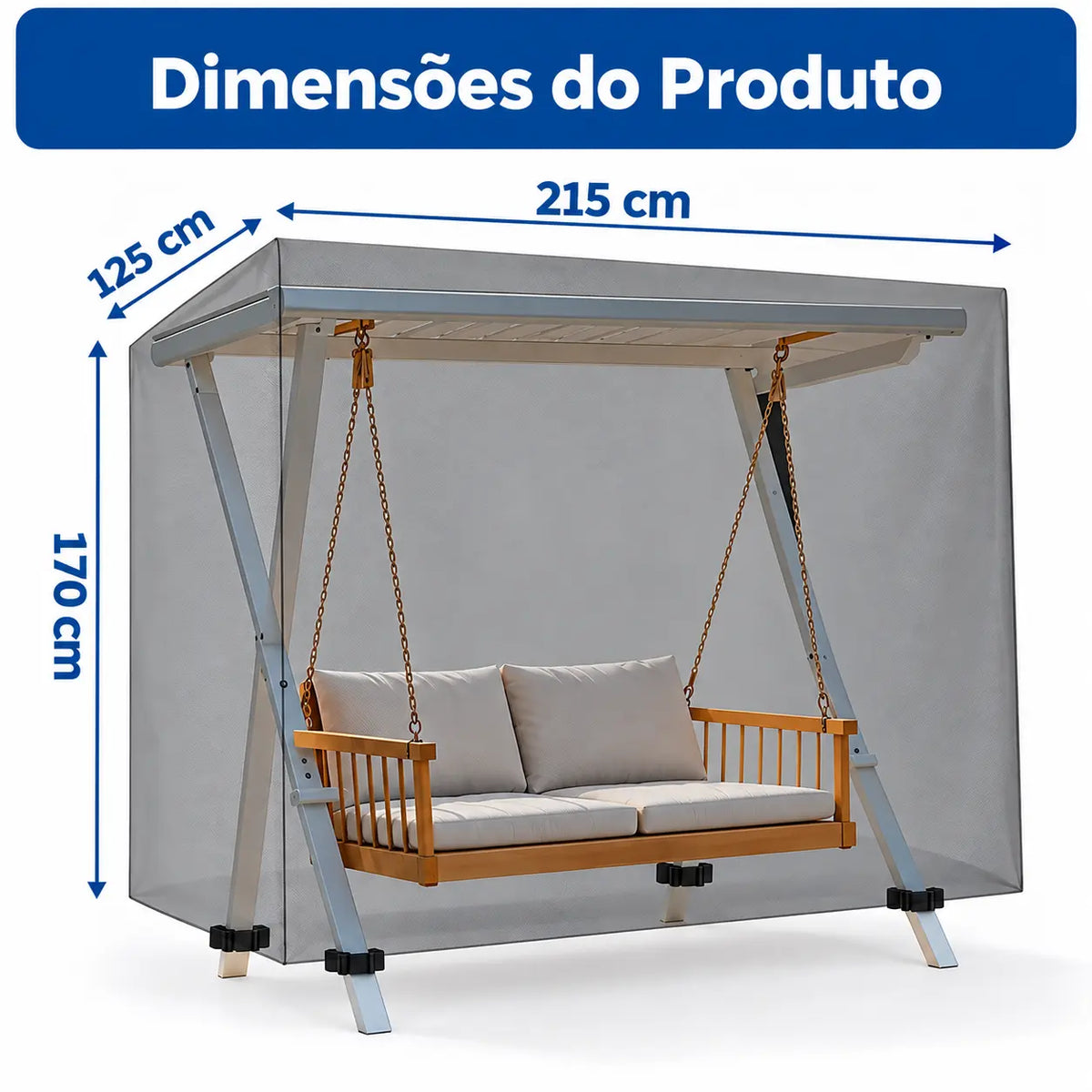 Capa de Proteção Impermeável para Balanço de Jardim