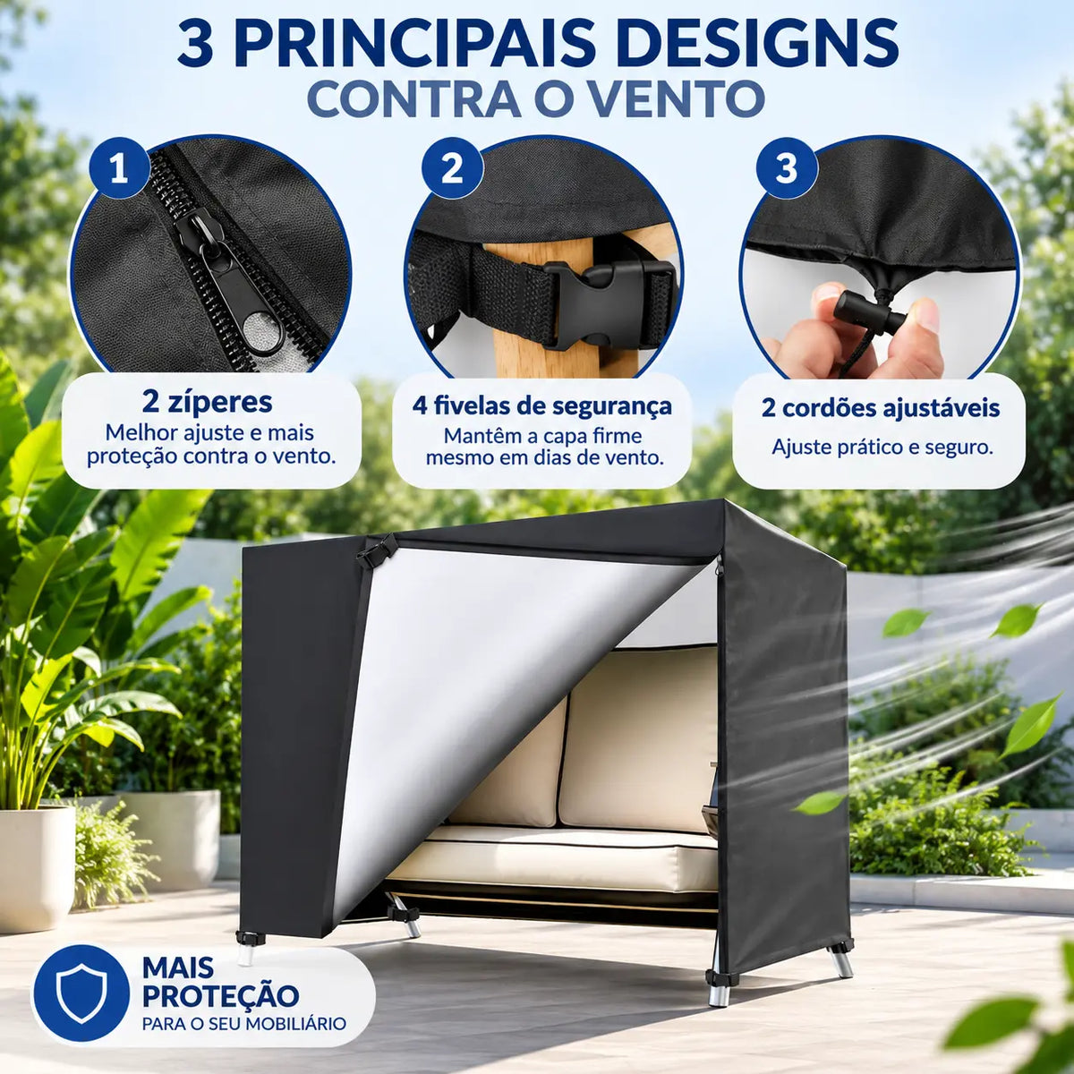 Capa de Proteção Impermeável para Balanço de Jardim
