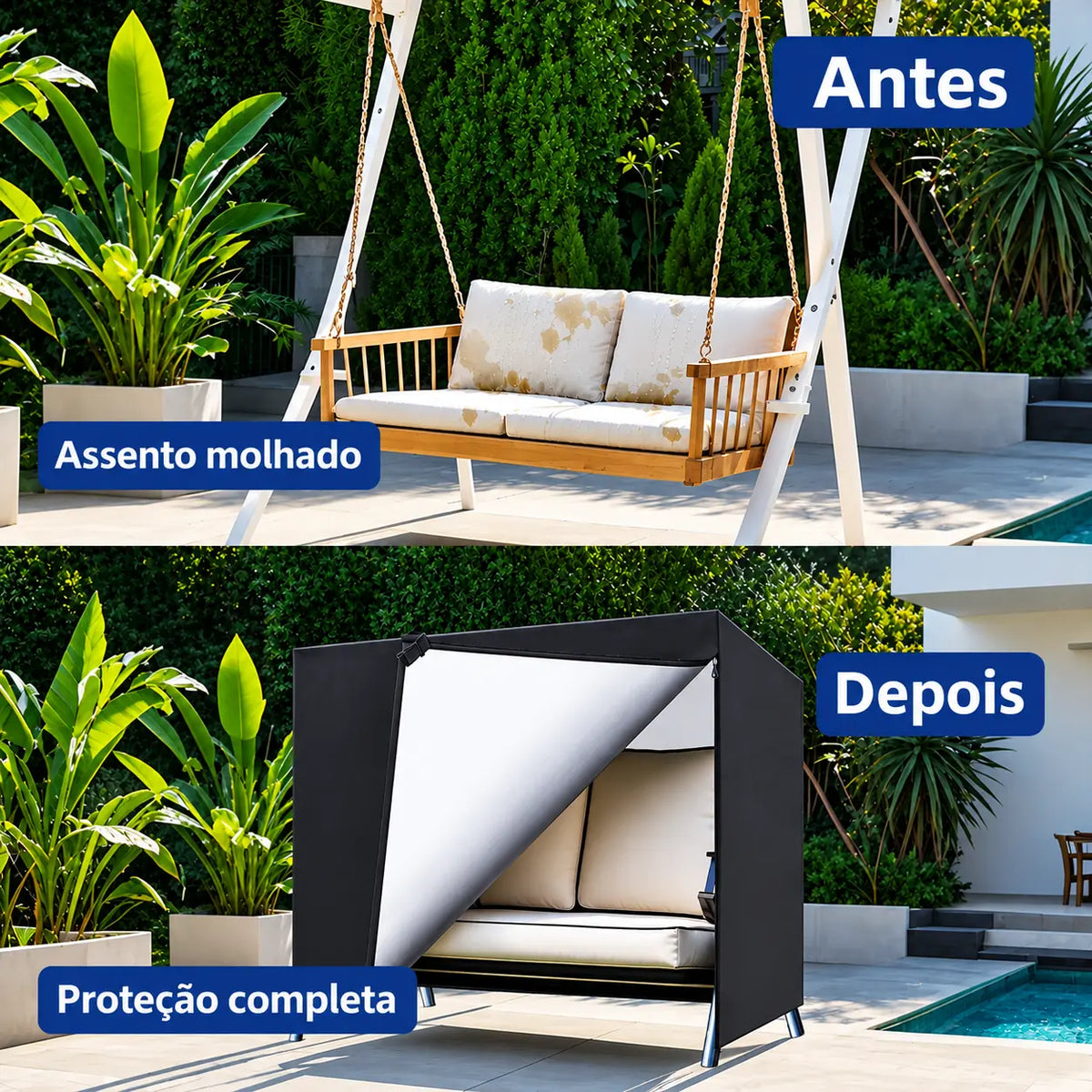 Capa de Proteção Impermeável para Balanço de Jardim