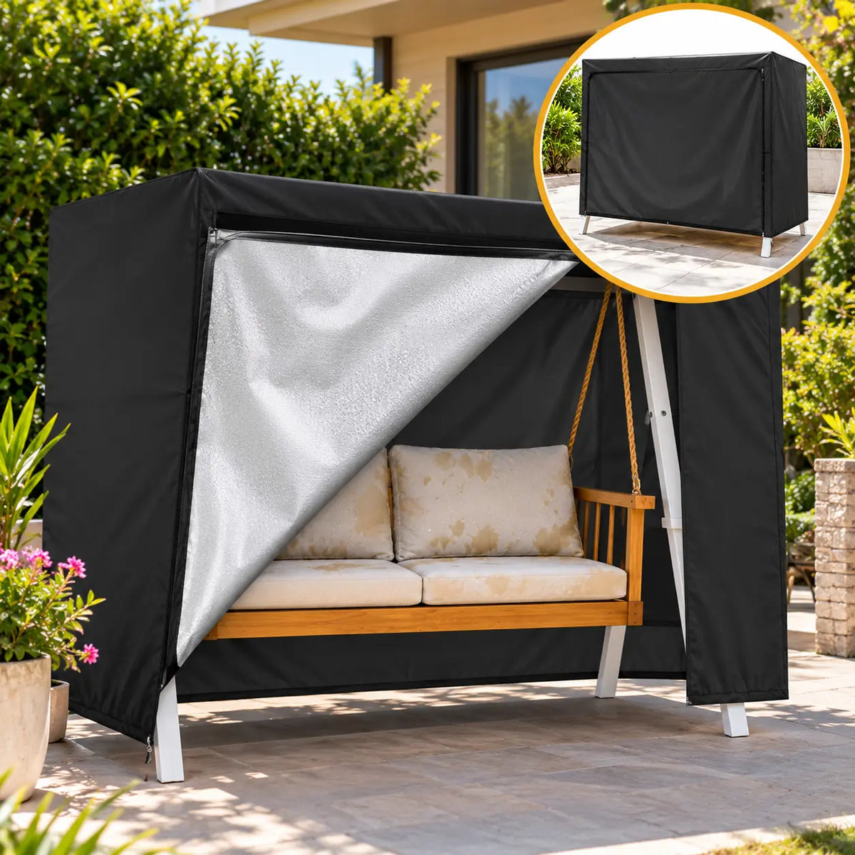 Capa de Proteção Impermeável para Balanço de Jardim