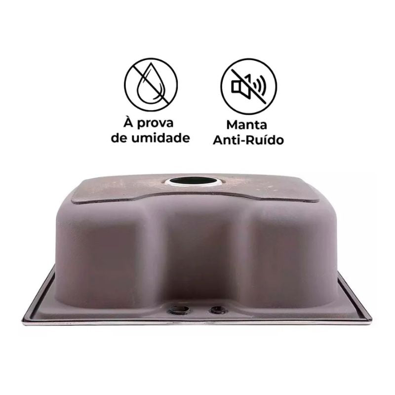 Cuba Cozinha Gourmet Aço Inox Com Acessórios 50x40
