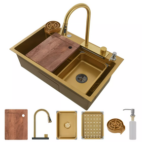 Cuba Cozinha Gourmet Cascata Torneira Lavador Copos