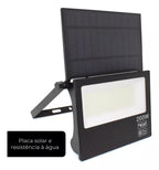 Refletor LED Solar 200W 300W IP67 Placa Ajustável