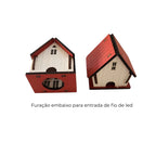 Decoração de Natal Vila de casas 5 peças