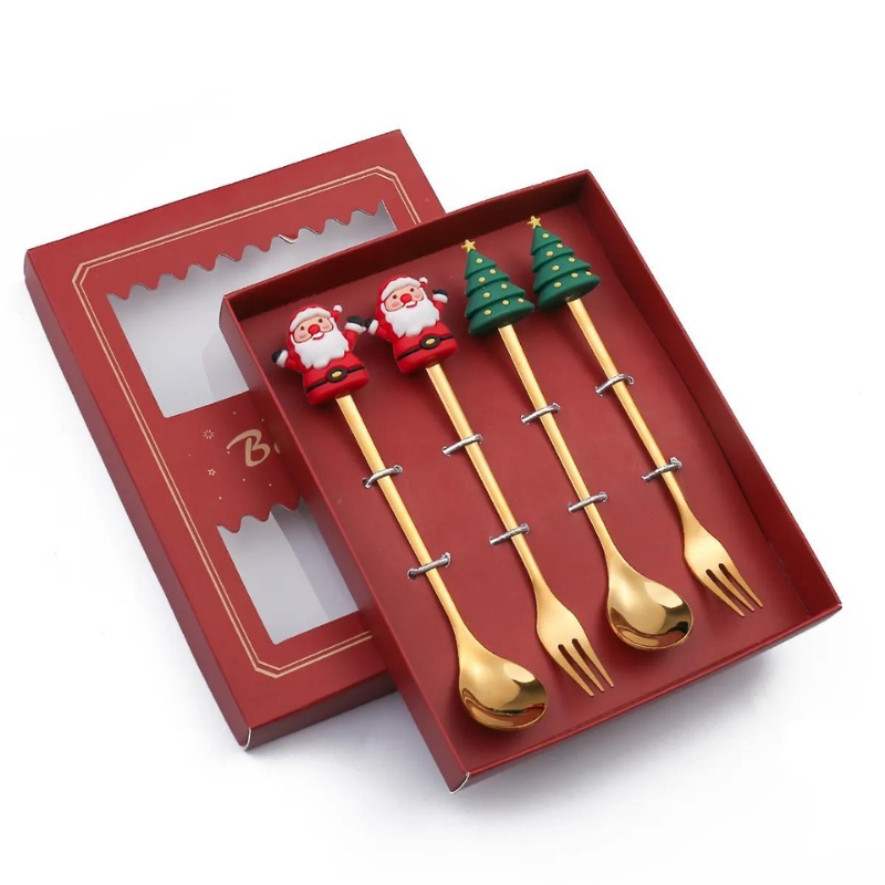 Conjunto de Talheres Decorativos Natal