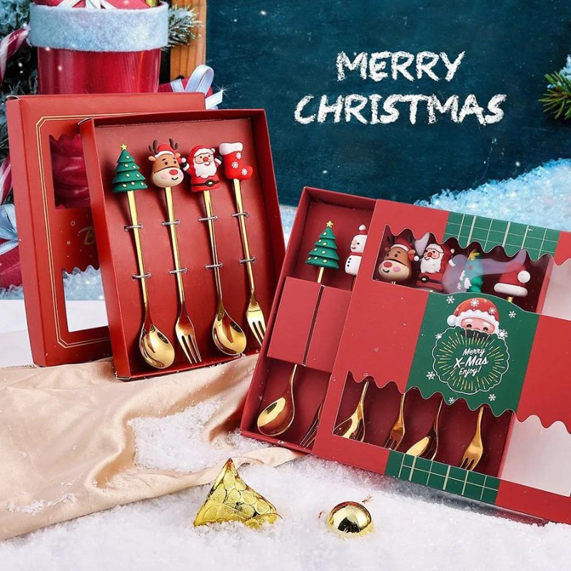 Conjunto de Talheres Decorativos Natal