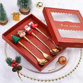 Conjunto de Talheres Decorativos Natal