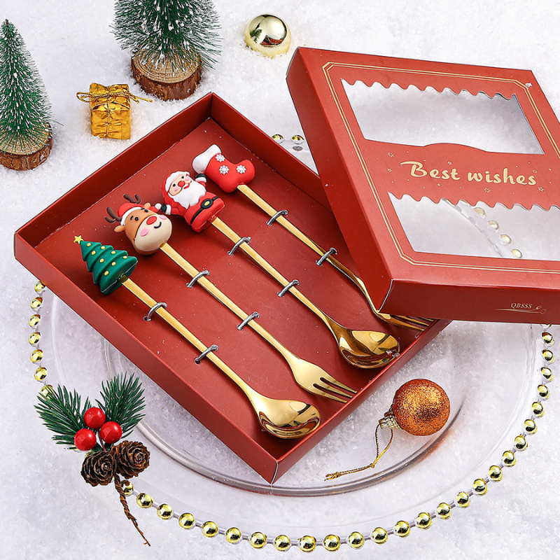 Conjunto de Talheres Decorativos Natal