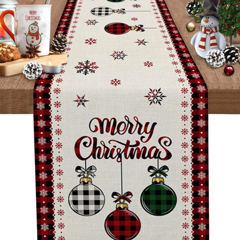 Caminho de Mesa Natalino 100% Linho Powerstill