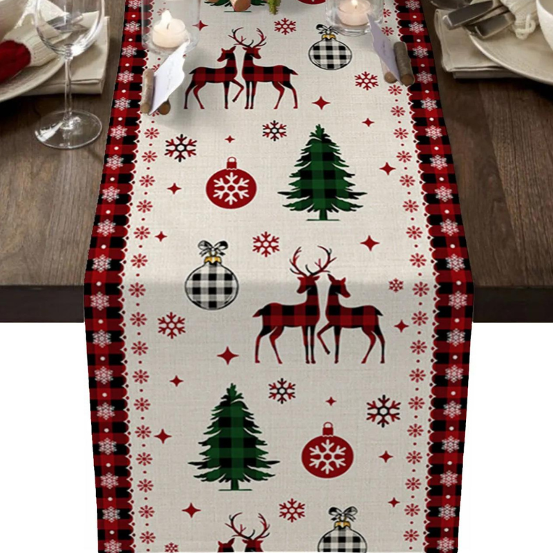 Caminho de Mesa Natalino 100% Linho Powerstill