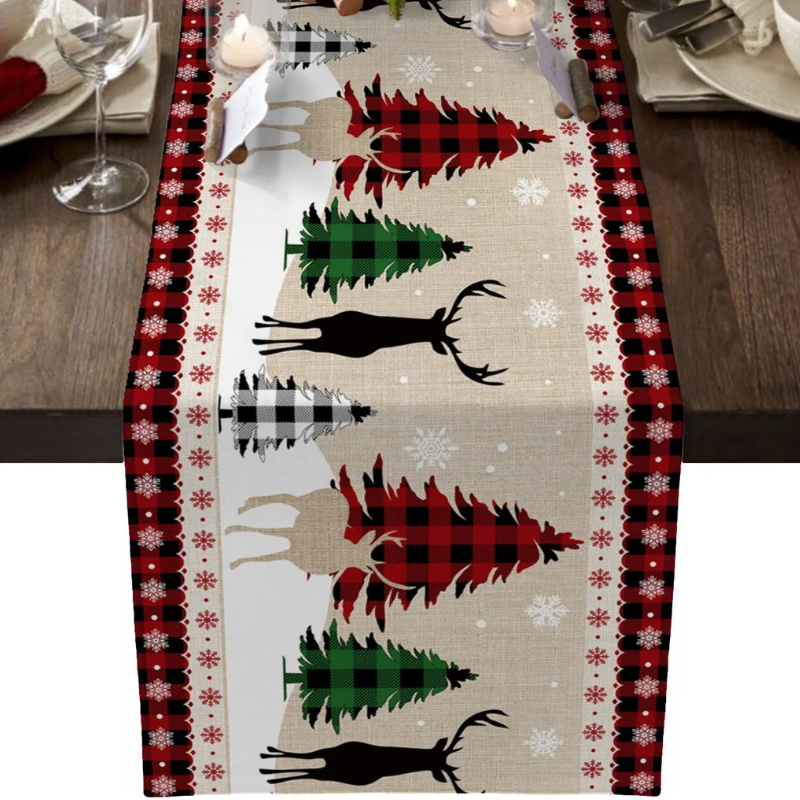 Caminho de Mesa Natalino 100% Linho Powerstill