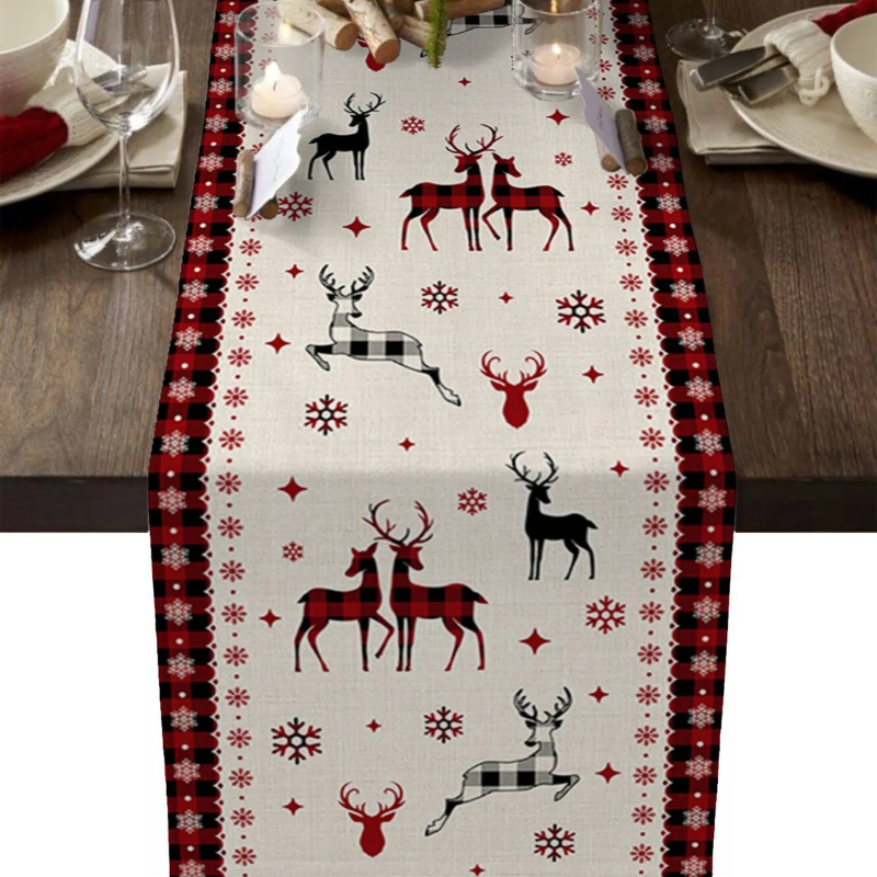 Caminho de Mesa Natalino 100% Linho Powerstill