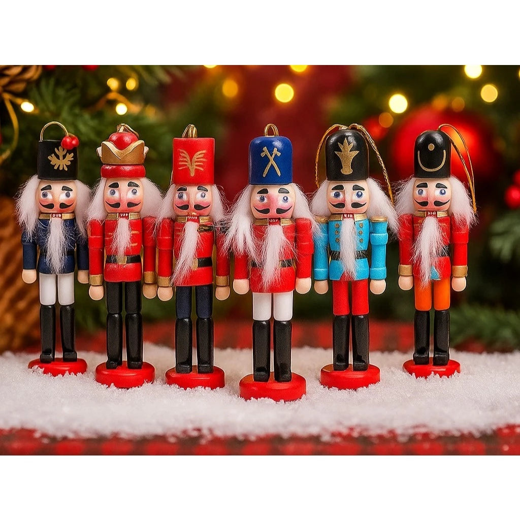 Enfeite Soldado Quebra-Nozes Natal Kit Decorativo Tradicional