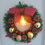 Guirlanda de Natal Luxo | Enfeite de Porta Reforçado | Decoração Premium