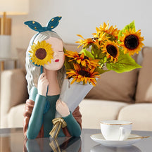 Escultura Boneca Decorativa Lilly Monalisa Vaso
