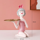 Busto Decorativo Lili Sweet Girl Tray