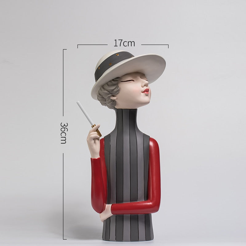 Busto Decorativo Lili Cigarrete