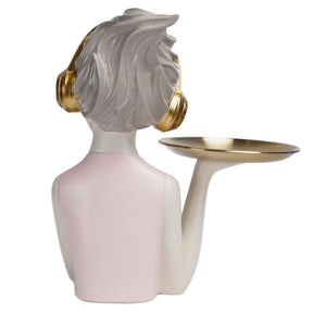 Busto Decorativo Lili Music Bandeja