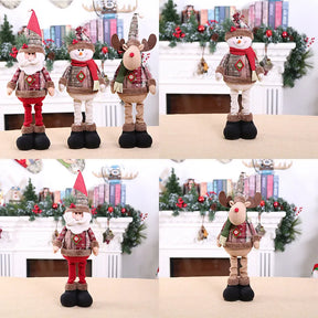 Trio de Enfeites Natalinos Aconchegantes para Decoração de Natal