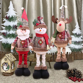 Trio de Enfeites Natalinos Aconchegantes para Decoração de Natal