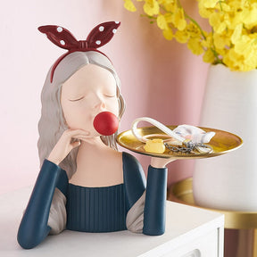 Busto Decorativo Lili Monalisa Bandeja