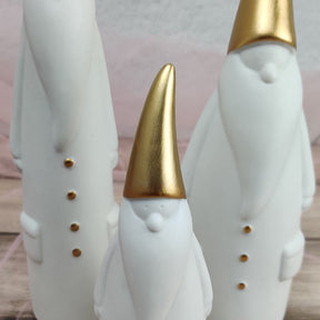 Kit 3 Enfeites de Natal Escandinavo com Pai Noel Decorativo