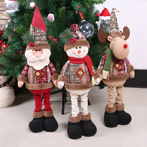 Trio de Enfeites Natalinos Aconchegantes para Decoração de Natal