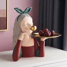 Busto Decorativo Lili Monalisa Bandeja