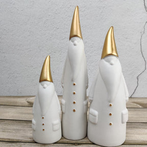 Kit 3 Enfeites de Natal Escandinavo com Pai Noel Decorativo