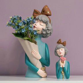 Busto Decorativo Lili Tray Flores