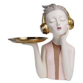 Busto Decorativo Lili Music Bandeja