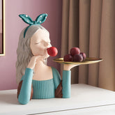 Busto Decorativo Lili Monalisa Bandeja