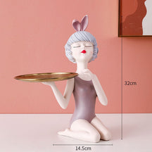 Busto Decorativo Lili Sweet Girl Tray