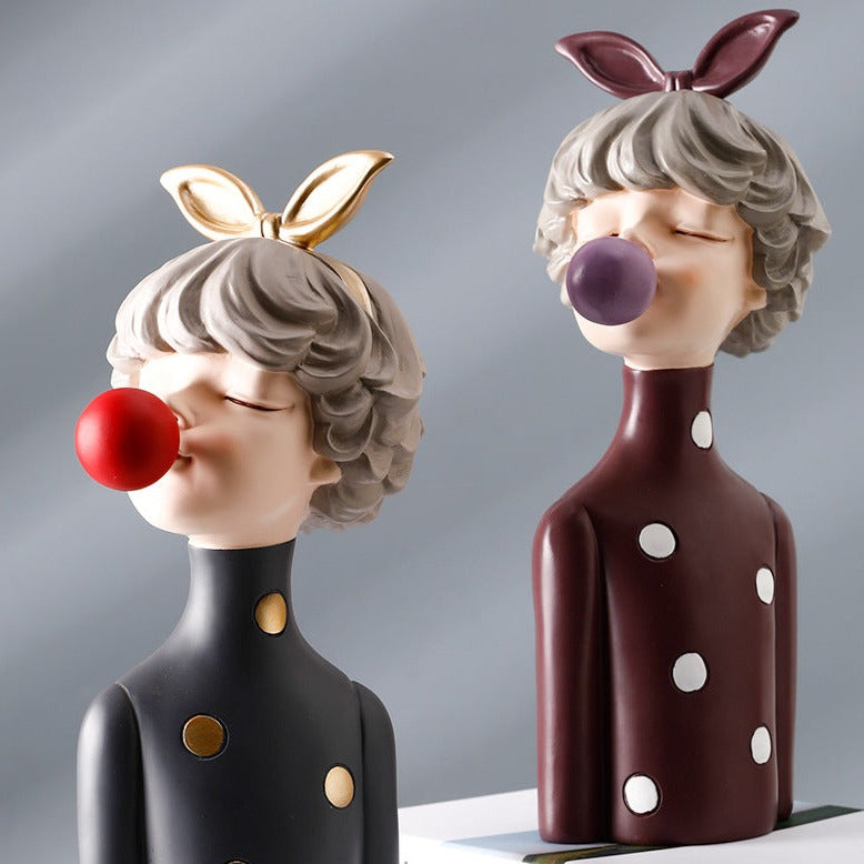 Escultura Boneca Decorativa Lilly Ball Estatueta