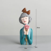 Busto Decorativo Lili Tray Flores