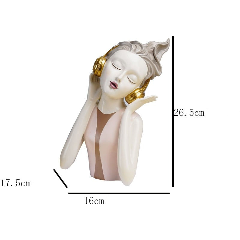 Busto Decorativo Lili Music