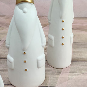 Kit 3 Enfeites de Natal Escandinavo com Pai Noel Decorativo