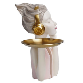 Busto Decorativo Lili Music Bandeja