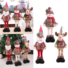 Trio de Enfeites Natalinos Aconchegantes para Decoração de Natal