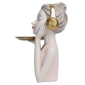 Busto Decorativo Lili Music Bandeja