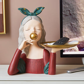Busto Decorativo Lili Monalisa Bandeja
