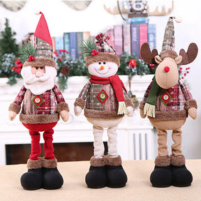 Trio de Enfeites Natalinos Aconchegantes para Decoração de Natal