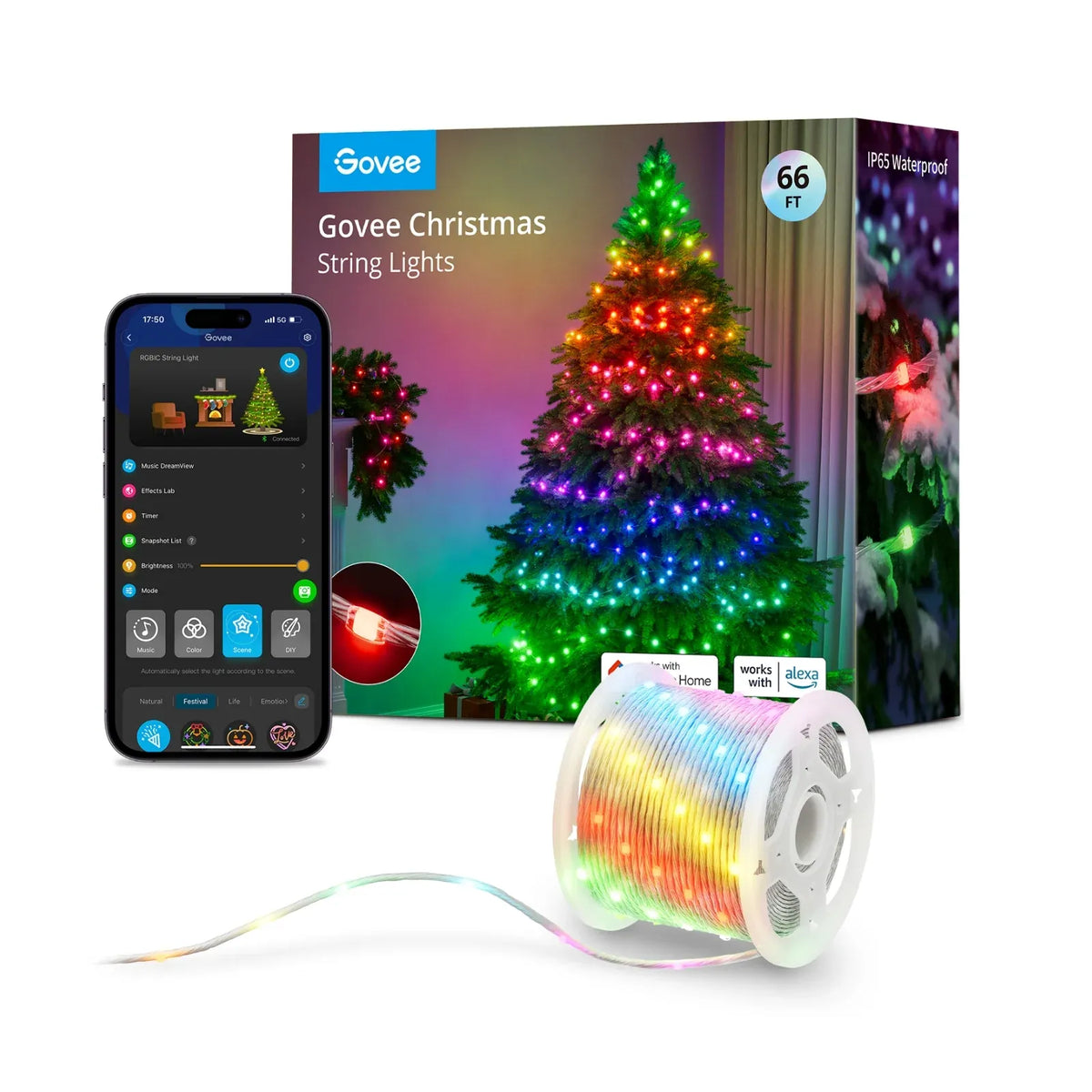 Pisca Pisca Natal LED RGB com Sensor e App - IP68 USB (cópia)