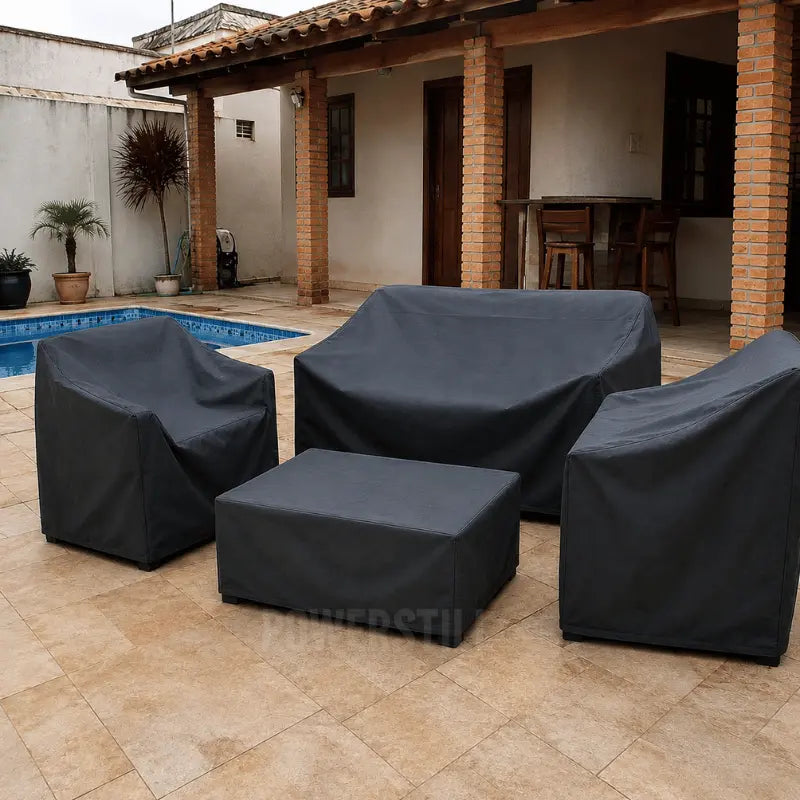 Kit 4 Peças Capa Impermeável para Móveis de Jardim Powerstill