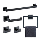 Kit Acessórios Para Banheiro Aço Inox 5 Peças