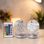 Kit Luminárias de Piscina RGB - Sem Fio Com Controle Remoto