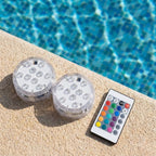 Kit Luminárias de Piscina RGB - Sem Fio Com Controle Remoto