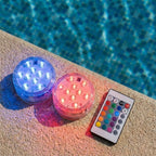 Kit Luminárias de Piscina RGB - Sem Fio Com Controle Remoto