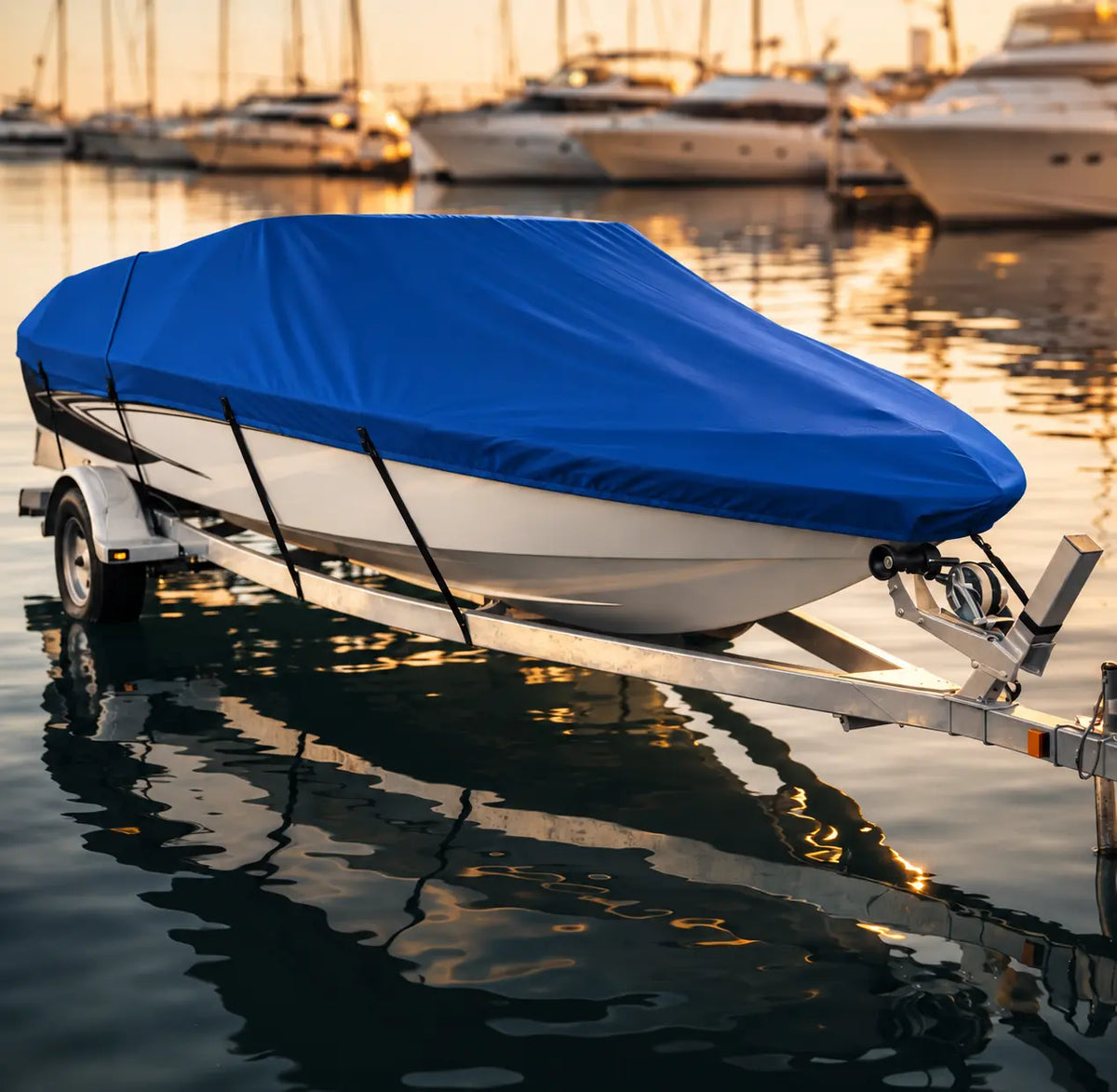 Capa para Barco e Lancha Impermeável Proteção UV Ajuste Seguro até 6,7m